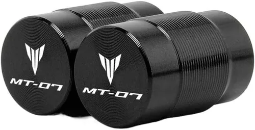 Vista 8 de F para Yamaha MT07 FZ07 Mt-07 2019 2020 2021 Palancas de embrague de freno corto y tapas de aire Y para válvula de neumático de automóvil