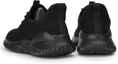 Vista 7 de Zapatos casuales para correr para hombre, ligeros, cómodos, informales, de malla, para trabajo, gimnasio, tenis, caminar, entrenamiento cruzado