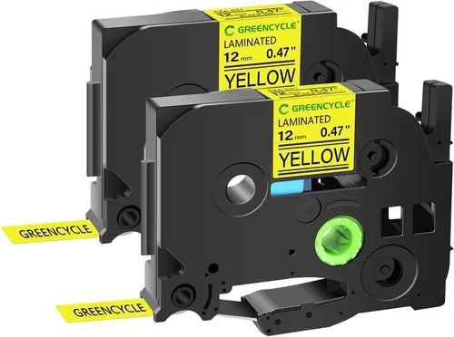 Vista 19 de GREENCYCLE Paquete de 2 cintas adhesivas compatibles con Brother P-Touch TZe-531 TZe531 TZ531 TZ-531 TZe TZ 0.472 in 0.47 pulgadas, cinta