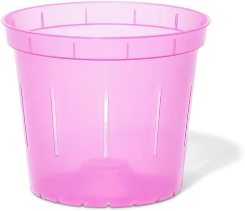 Vista 14 de rePotme Macetas de 4 pulgadas, paquete de 6 macetas (transparentes), maceta transparente ranurada para plantas de interior, perfecta para orquídeas