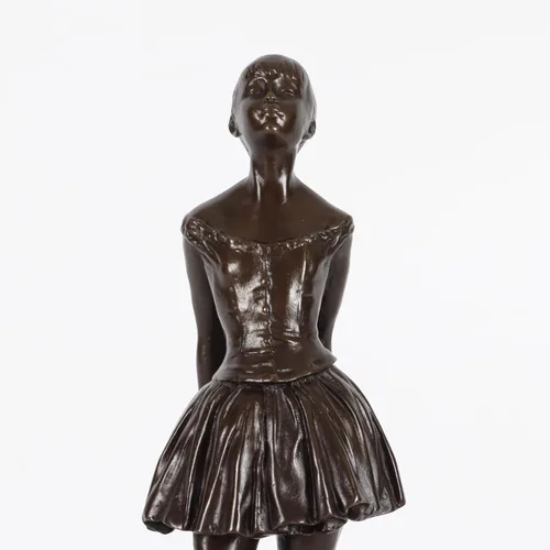 Vista 6 de Estatua de bronce de catorce años de bailarina de Degas Ballerina Art Famosa escultura réplica decoración del hogar regalos