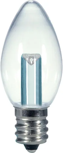 Vista 8 de Satco S9176 LED T6 Frost 2700K Bombilla base de candelabro, 0.8W