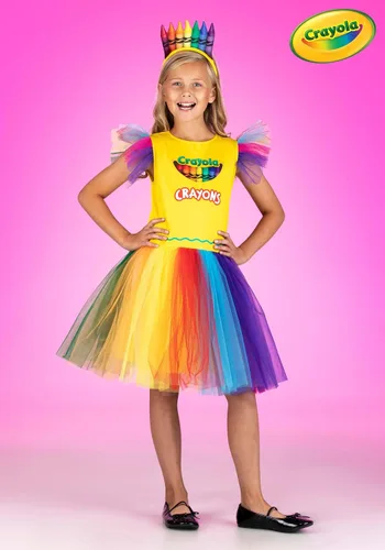 Vista 2 de Vestido de disfraz de caja de lápices para niños y diadema incluidos