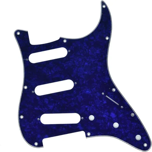 Vista 31 de KAISH - Golpeador de 11 agujeros estilo ST/Strat, SSS, para Stratocaster de EE. UU./México, perla de abulón