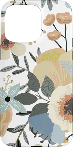 Vista 28 de iPhone 16 Boho Wildflower Garden Earth Tone Botanical Floral Pattern Case