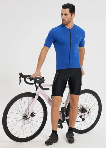 Vista 6 de BALEAF Pantalones cortos de ciclismo acolchados de licra para ciclismo de carretera MTB con bolsillos acolchados con cremallera UPF 50+