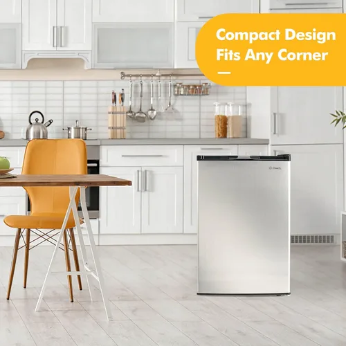 Vista 3 de Congelador vertical compacto, congelador de control mecánico con termostato ajustable de 7 grados, congeladores verticales EP23796