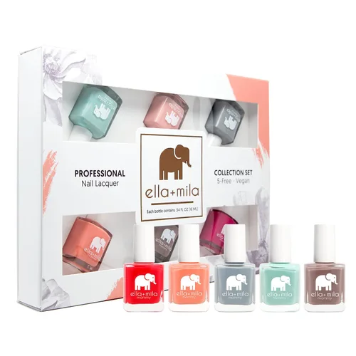 Vista 8 de ella+mila Juego de esmaltes de uñas profesionales – Secado rápido, larga duración y resistente al astillado – Manicura francesa paquete de 2