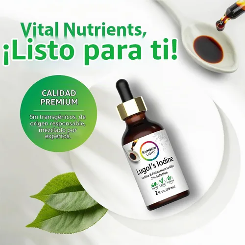 Vista 3 de Rainbow Light Solución de yodo al 2 por ciento de Lugol 2 fl oz