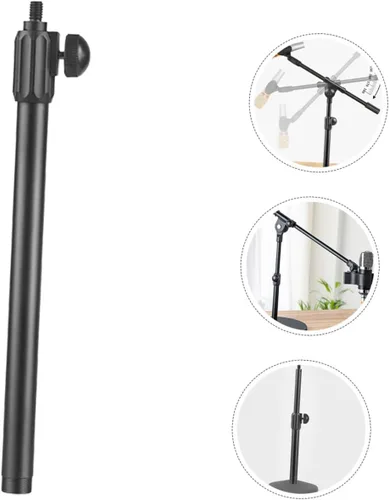 Vista 6 de Healifty Brazo de micrófono extensible de metal telescópico con adaptador de cabeza de tornillo compatible con equipo de micrófono de mano estable