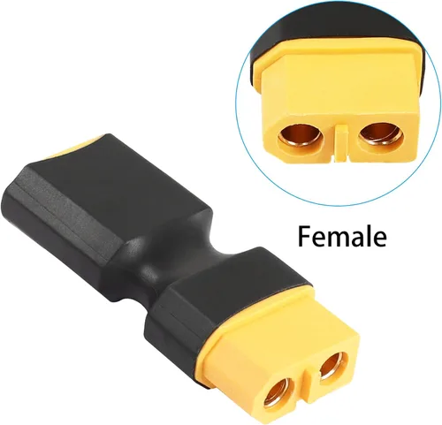 Vista 4 de XT60 macho a hembra conector sin adaptador de cable, adaptador de conector XT60 para RC FPV coche avión drone LiPo batería etc XT60 conversión