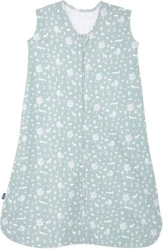 Vista 7 de HALO Saco de dormir, manta portátil 100% algodón, saco de dormir de transición para envolver, TOG 0.5 Crema