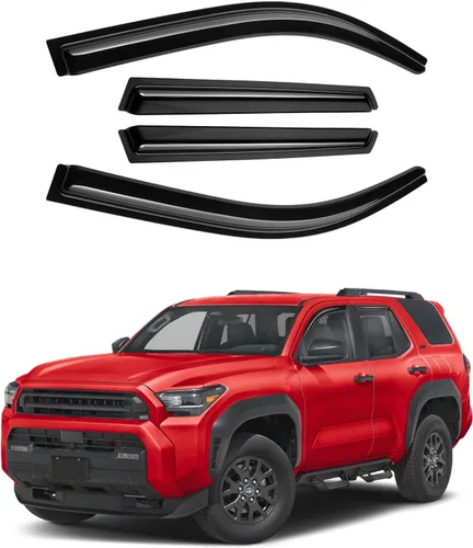 Vista 28 de Canvcle 4Runner - Protectores de lluvia – Viseras de ventana para Toyota 4Runner 2010-2024, deflectores de viento de ventana lateral con cinta