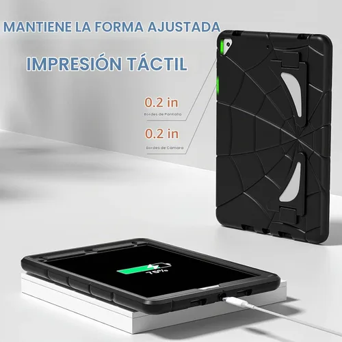 Vista 5 de Nitupai - Funda para iPad 10.2, funda para iPad de 9.ª / 8.ª / 7.ª generación, funda resistente a los golpes con protección robusta de 10.2 pulgadas
