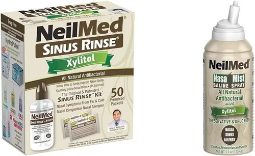 Vista 9 de NeilMed Kit de enjuague sinusal con xilitol, 50 unidades (paquete de 1)