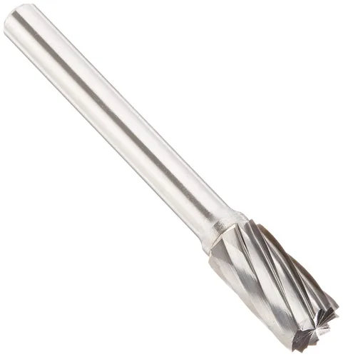 Vista 107 de Drill America SA-1 Rebaba de carburo/lima giratoria cilíndrica de doble corte para amoladora de troquel de 1/4" de diámetro x 5/8" de longitud