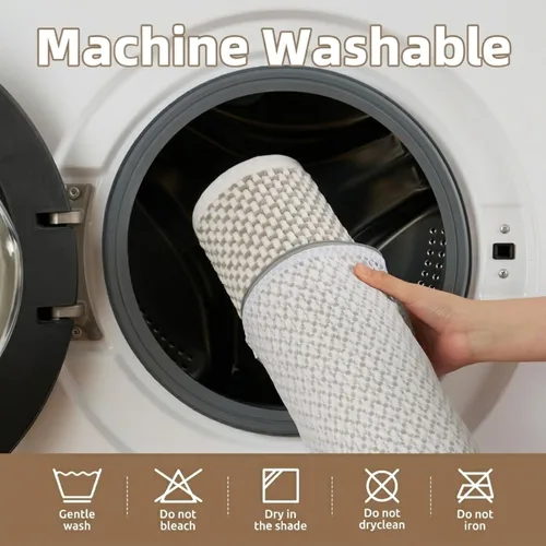 Vista 4 de PADOOR - Tapete de baño de felpilla súper absorbente, tapete de baño con parte trasera de goma antideslizante, fácil de limpiar, para frente