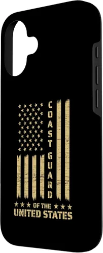 Vista 2 de Funda USCG de la Guardia Costera de Estados Unidos y la bandera estadounidense USCG para iPhone 16