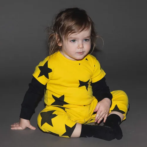 Vista 8 de Mono de algodón unisex para bebé, diseño de estrella, para niñas y niños