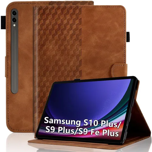 Vista 19 de Funda para Samsung Galaxy Tab S6 Lite 2024/2022/2020 de 10.4 pulgadas SM-P620/P625/P610/P613/P615/P619 de piel sintética, funda magnética con Negro