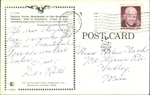 Vista 2 de Equinox House Manchester, Vermont VT Original Vintage Postcard