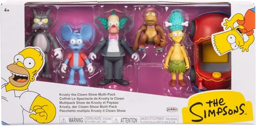Vista 4 de The Simpsons - Juego de figuras de 2.5 pulgadas de Krusty The Clown Show Set