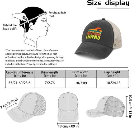 Vista 4 de Hats Dad Man Myths legendSS Cycling Dad Hats, Graphic Baseball Cap for Men
