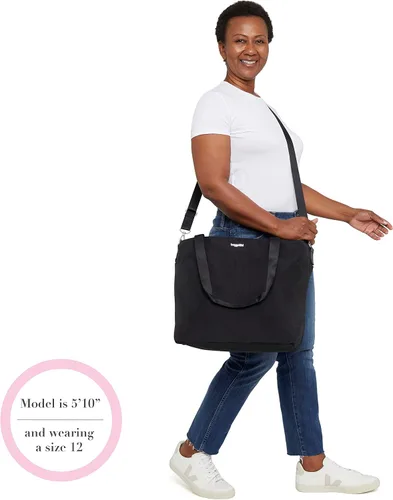 Vista 7 de Baggallini Bolso grande de mano Bolsa de nailon con cremallera, Bolsa de nailon con cremallera