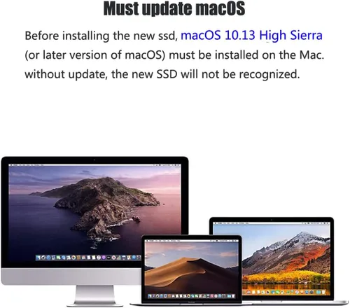 Vista 5 de MZ13C 1TB 1024GB PCIe NVMe SSD compatible con MacBook Air 2013-2017, MacBook Pro 2013-2015, iMac A1418 A1419 2013-2017, Mac mini A1347 2014
