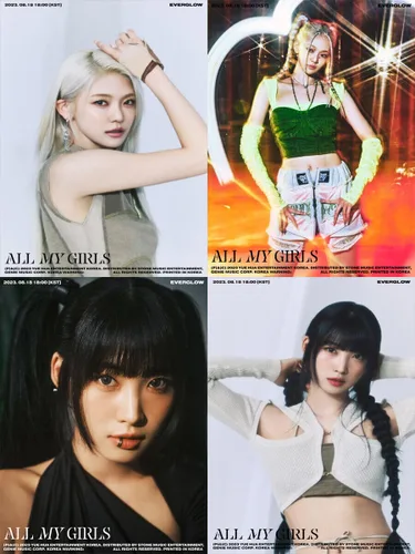 Vista 3 de EVERGLOW [ALL MY GIRLS] 4th Single Album (DARK + SAVAGE - 2 Ver Set.) K-POP SEALED