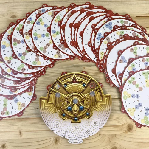 Vista 5 de Sit Down! Tiwanaku - Juego de mesa de estrategia Sit Down! para optimización de exploración de deducción, rueda madre tierra Pachamama, modo