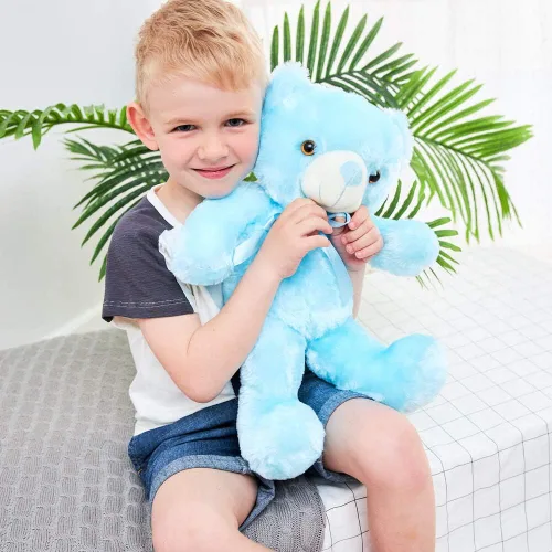Vista 7 de Osos de peluche LED, animales de peluche, lindo oso brillante con luces de peluche, juguetes creativos luminosos de colores para habitación, niños