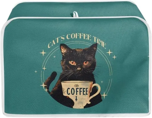 Vista 24 de Mumeson Fundas para tostadoras de café, a prueba de polvo, protección de huellas dactilares, ligeras, cubiertas para horno tostador de 2 rebanadas