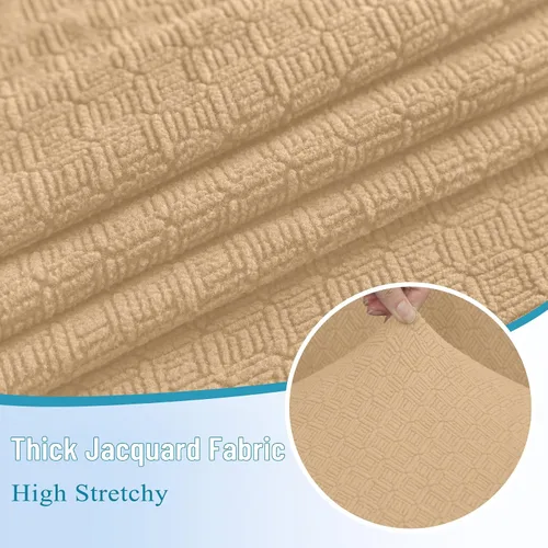 Vista 4 de HDCAXKJ - Fundas impermeables para cojín de sofá modular, fundas elásticas para cojín de sofá de esquina, fundas protectoras de muebles de jacquard