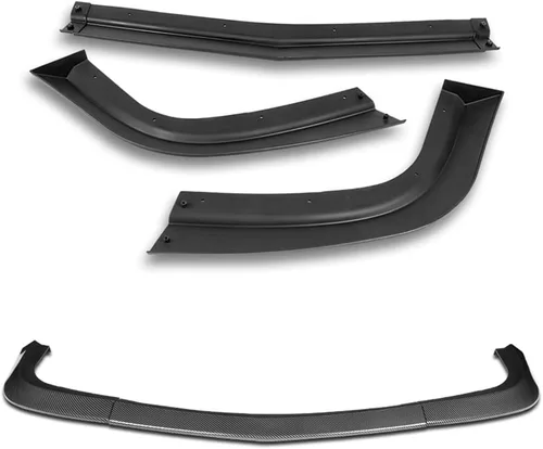 Vista 4 de Borde de parachoques delantero compatible con Dodge Challenger SXT 2015-2023, alerón de parachoques delantero, kit de cuerpo de mentón de aire