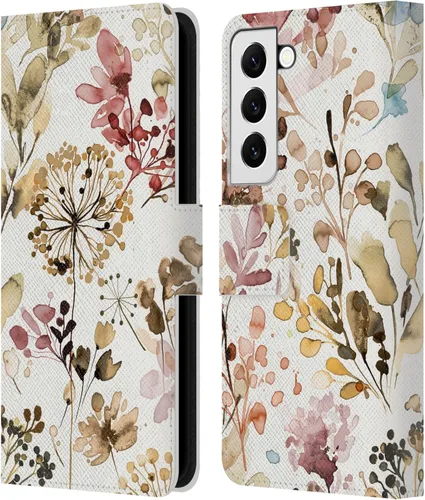 Vista 190 de Head Case Designs Officially Licensed Ninola Beige Wild Grasses Leather Wallet Case Compatible with Samsung Galaxy A07 4G
