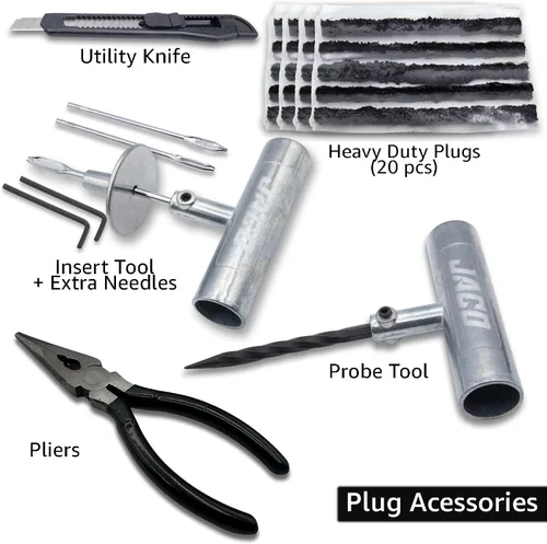 Vista 2 de JACO TRX-50 - Kit de reparación de neumáticos de alta resistencia - Kit de tapones universales para neumáticos