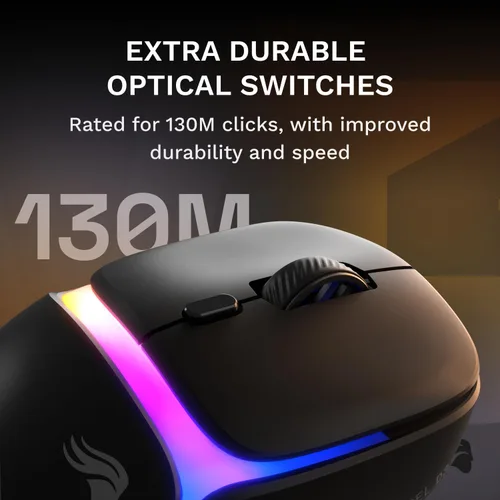 Vista 4 de GLORIOUS Mouse inalámbrico para juegos modelo D3 para videojuegos Negro mate