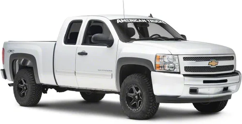 Vista 6 de Duratek Guardabarros estilo OEM Mejora de protección de arco de rueda de polipropileno duradero Acabado negro mate Compatible con Silverado