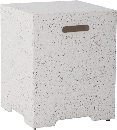 Vista 10 de HOMPUS - Mesa con cubierta para tanque de propano de 16 pulgadas para mesa de fuego, cubierta para tanque de gas de 20 libras, mesa de parrilla