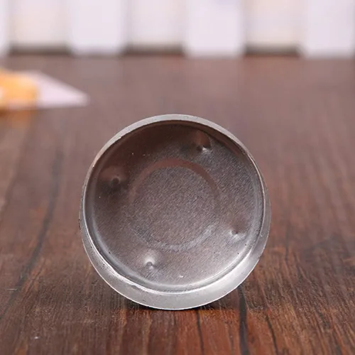Vista 5 de SUPVOX 200 piezas de aluminio para té, latas de luz de té, envases vacíos para fabricación de velas (plateado)