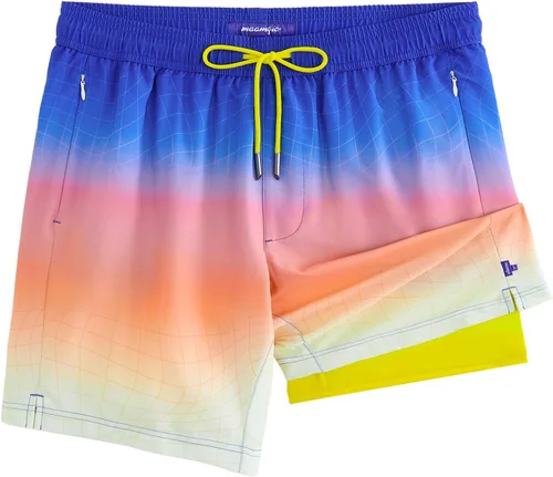 Vista 35 de maamgic Traje de Baño para Hombre 2 en 1, Pantalones Cortos de Natación de 17.8 cm para Hombre, Trajes de Baño, Pantalones Cortos de Tabla