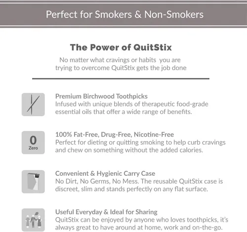 Vista 3 de Palillos de dientes para aliviar el antojo con hormigueo activador para reemplazar cigarrillos, dejar de fumar, vapear, mantiene la boca limpia