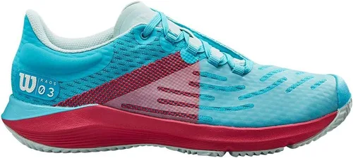 Vista 3 de WILSON Juniors KAOS 3.0 Tennis Shoes Scuba Blue and Love Potion