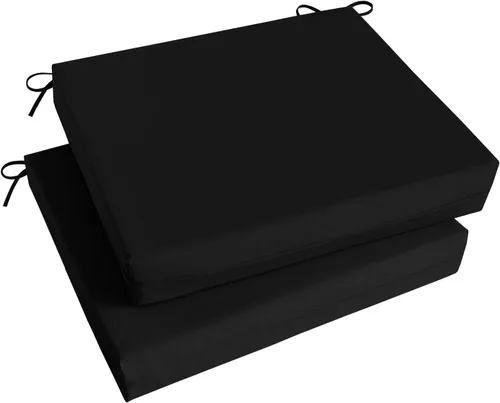 Vista 47 de Basic Beyond Juego de 4 cojines para sillas de exterior, cojines de exterior para muebles de patio, cojines resistentes al agua para sillas de patio