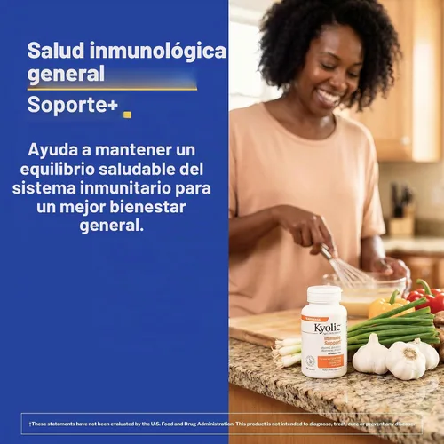 Vista 4 de Kyolic Fórmula 103 de extracto de ajo envejecido, apoyo inmunológico*, 100 cápsulas Bioavailable Blend with Mushroom Complex, Astragalus, Olive
