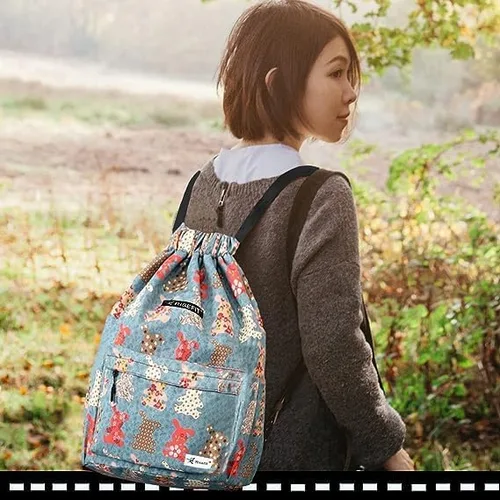 Vista 7 de Bolsa impermeable con cordón, bolsa de gimnasio, mochila deportiva de playa para hombres y mujeres