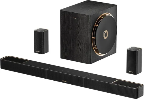 Vista 12 de ULTIMEA Sistema de barra de sonido envolvente de 5.1 canales con Dolby Negro