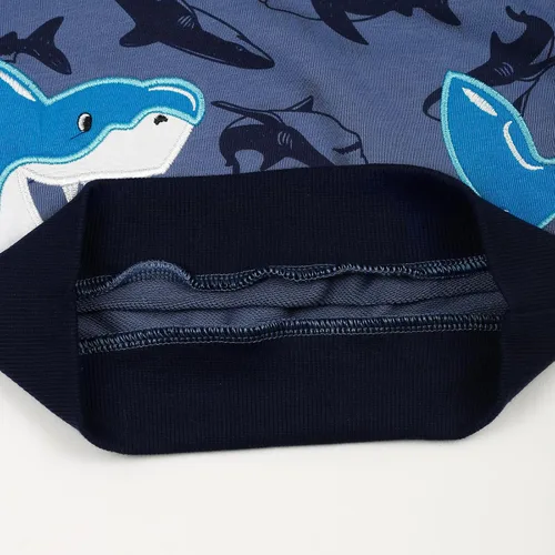 Vista 5 de Akyzic Sudadera con capucha para bebés y niños, diseño de dinosaurios, con bolsillo, sudadera cálida para niños