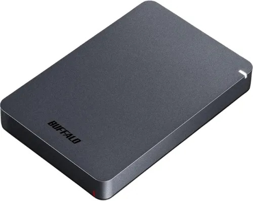 Vista 5 de BUFFALO Disco duro externo portátil de 1 TB MiniStation PGF HDD resistente a los golpes, USB 3.0 (3.2 Gen 1x1) para PC, Mac